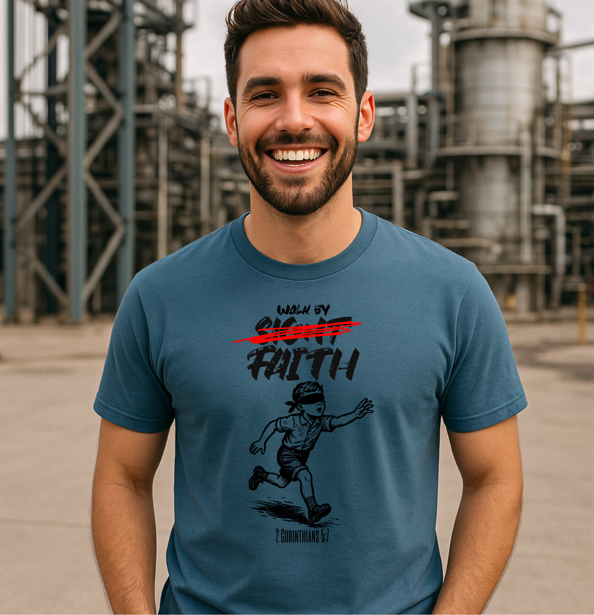Walk by Faith Christian T-Shirt | Bella Canvas Unisex Tee