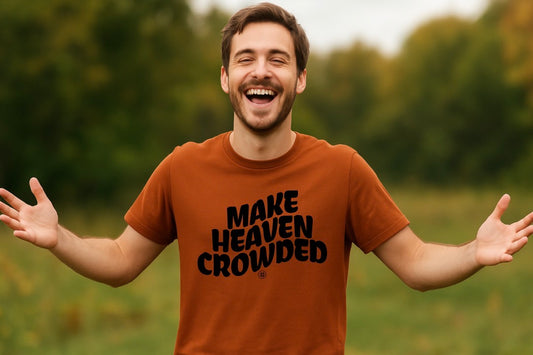 Make Heaven Crowded T-Shirt | Black text | Unisex Bella Canvas